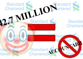 Standard Chartered Bank must be held accountable for South Africans’ declining quality of life, and R42.7 million won’t do